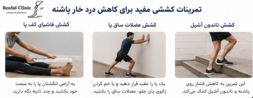 تمرینات کششی برای کاهش درد خار پاشنه و التهاب فاشیای کف پا
